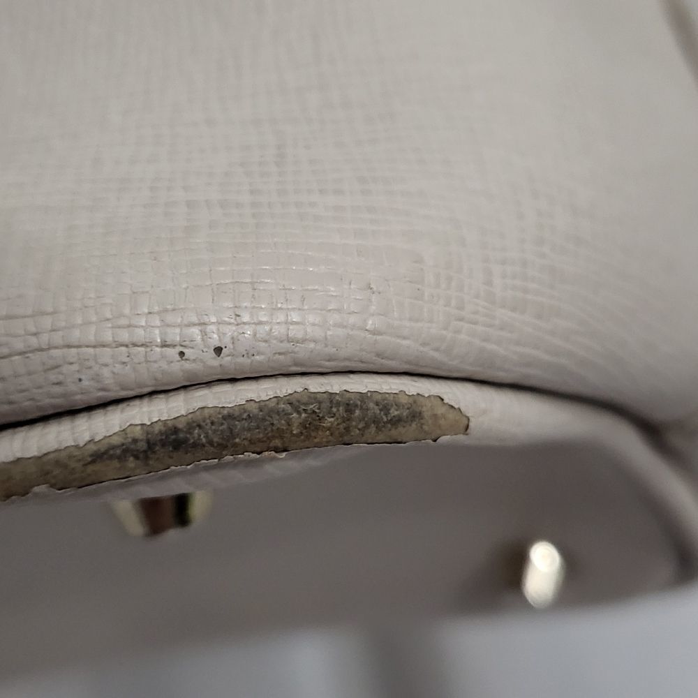 Off white Furla Top Handle Bag Large Tote shoulder bag women's - Picture 8 of 16